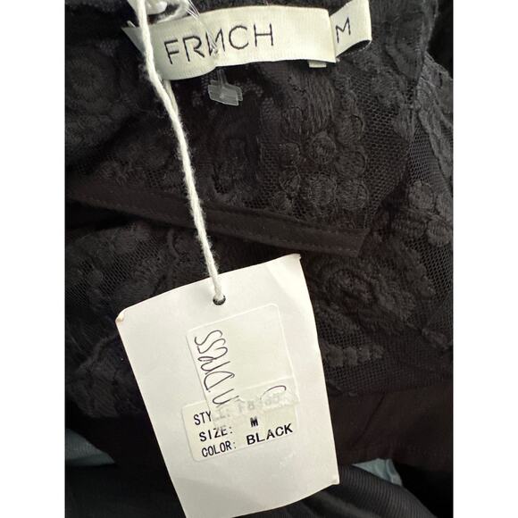 FRNCH Morgan Lace Trim Fit and Flare Dress NWT - Picture 10 of 10